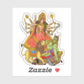 Mahishasur Mardini Durga Stickers Aufkleber (Blatt)