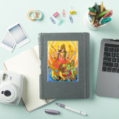 Mahishasur Mardini Durga Stickers Aufkleber (iPad Hülle)