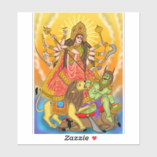 Mahishasur Mardini Durga Stickers Aufkleber