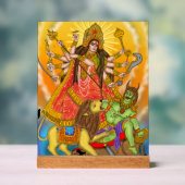 Mahishasur Mardini Durga Zeichen Acrylschild (Neutral)
