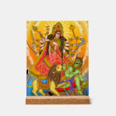 Mahishasur Mardini Durga Zeichen Acrylschild (Vorderseite)