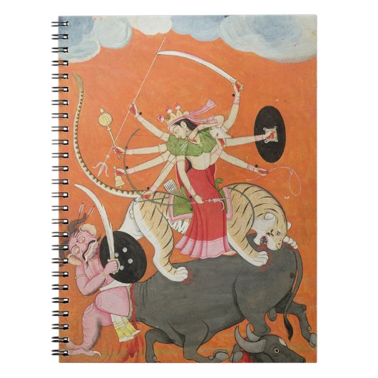 "Mahishasuramardini", vom 'Devimahatmya von MA Notizblock (Vorderseite)
