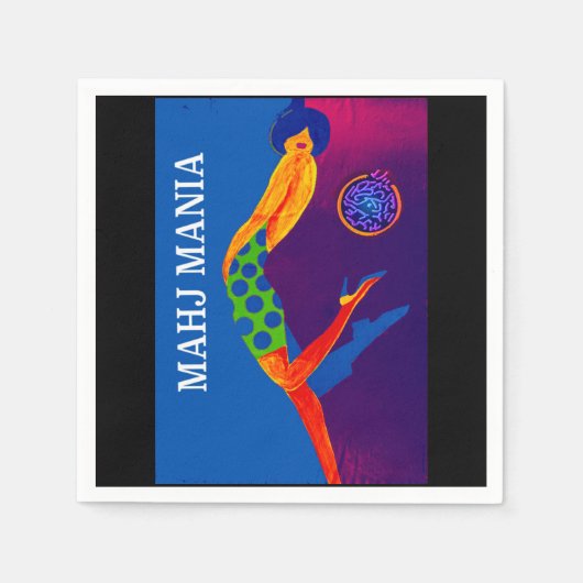 Mahj Mania Napkins Serviette (Vorderseite)