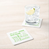 Mahj Paper Untersetzer in Green (Vor Ort)