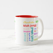 Mahj-Tasse mit Rot Zweifarbige Tasse (VorderseiteRechts)
