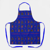 Mahjaholic Royal Blue Apron Schürze (Vorderseite)
