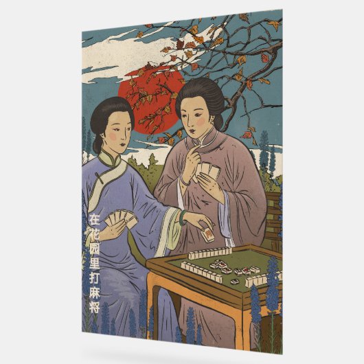 Mahjong Acrylschild (Winkel)