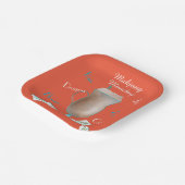 Mahjong and Coffee Party Paper Plate Pappteller (Gewinkelt)