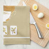 Mahjong and Teacup Kitchen Towels Geschirrtuch (Viertel Falte)