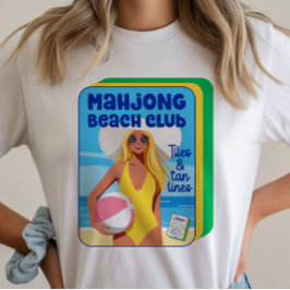 Mahjong Beach Club Sommer-T-Shirt T-Shirt