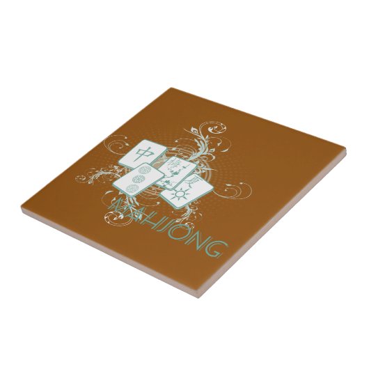 Mahjong blau fliese (Seite)