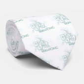 Mahjong blau krawatte (Gerollt)