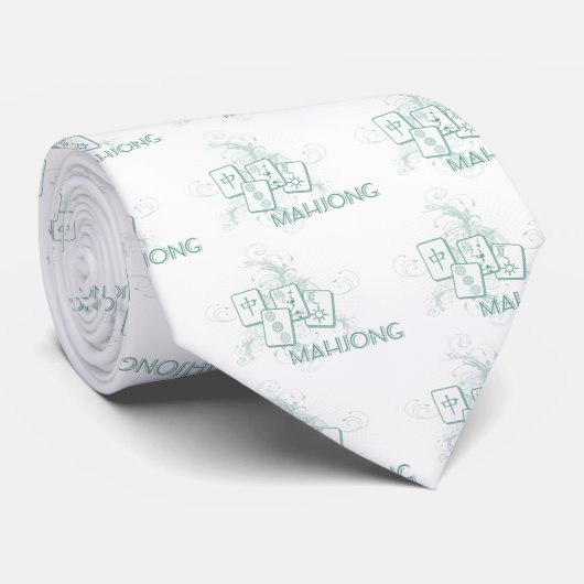 Mahjong blau krawatte (Gerollt)