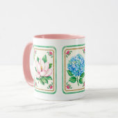 Mahjong Blumen Tasse (Vorderseite Links)