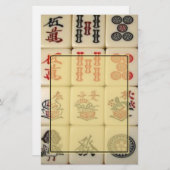 Mahjong Briefpapier (Vorne/Hinten)
