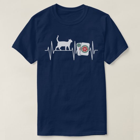 Mahjong Cat Lover Funny Chinese Game für Mahjong P T-Shirt (Design vorne)
