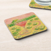 Mahjong Chic Painting Cocktail Getränkeuntersetzer (Linke Seite)