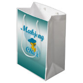 Mahjong Chick #3 Mittlere Geschenktüte (Vorderseite Schrägansicht)