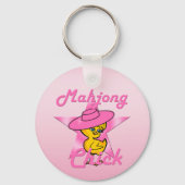 Mahjong Chick #8 Schlüsselanhänger (Vorderseite)