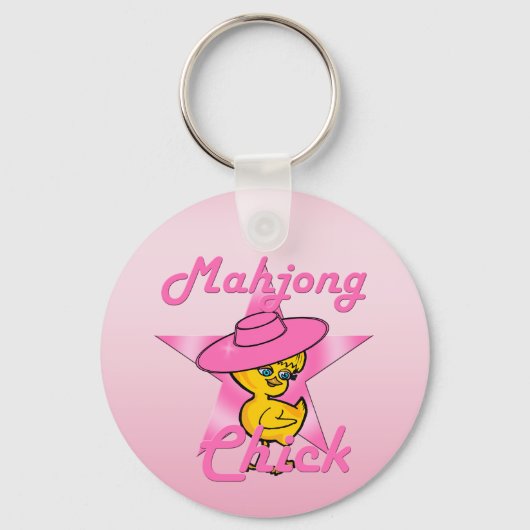 Mahjong Chick #8 Schlüsselanhänger (Vorderseite)