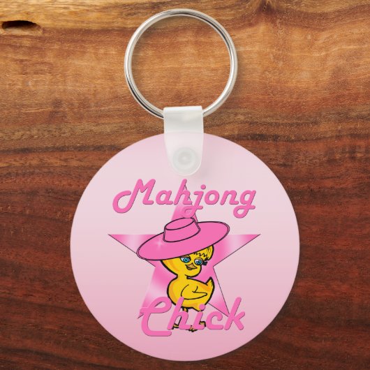 Mahjong Chick #8 Schlüsselanhänger (Vorderseite)