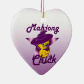 Mahjong Chick #9 Keramik Ornament (Rechts)