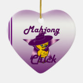 Mahjong Chick #9 Keramik Ornament (Hinten)