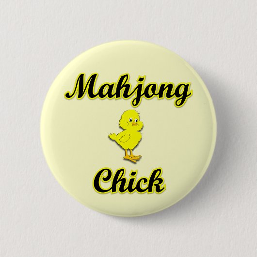 Mahjong Chick Button (Vorderseite)