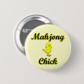 Mahjong Chick Button (Vorne & Hinten)