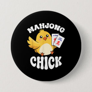 Mahjong Chick Chinese Board Game Player Button