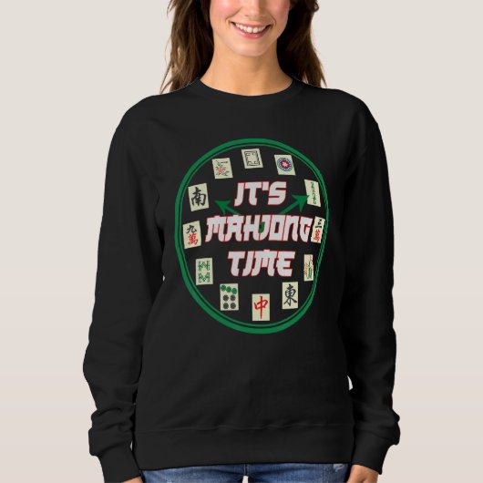 Mahjong Chinese oder Mahjong Player Sweatshirt (Vorderseite)