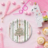 Mahjong Christmas Tree Pappteller (Party)