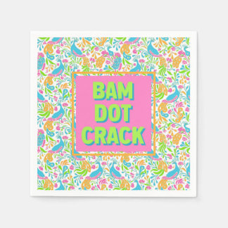 Mahjong Cocktail Napkins Serviette