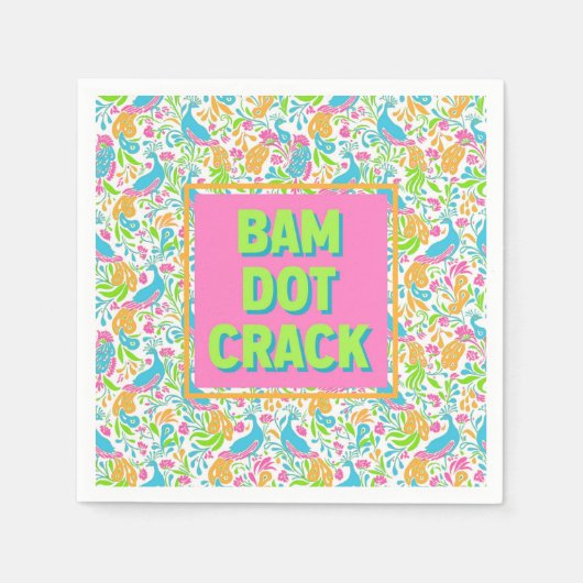 Mahjong Cocktail Napkins Serviette (Vorderseite)