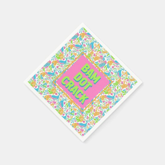 Mahjong Cocktail Napkins Serviette (Ecke)