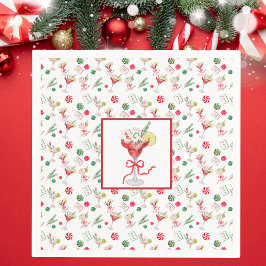 Mahjong & Cocktails Weihnachten Serviette