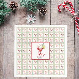 Mahjong Cocktails Weihnachtsfeiertage Grün Serviette