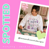 Mahjong-Collage mit Kacheln Sweatshirt