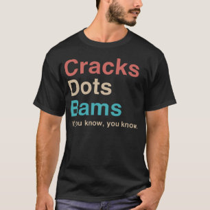 Mahjong Cracks Dots Bams Spiel T-Shirt