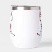 Mahjong Design Thermal Wine Tumbler (Rechts)
