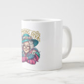 Mahjong Diva Funny Women's Jumbo-Tasse (Vorderseite Rechts)
