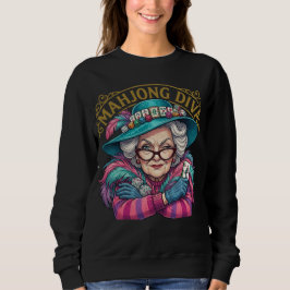 Mahjong Diva Funny Women's Sweatshirt