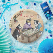 Mahjong Dogs - Pappteller (Party)