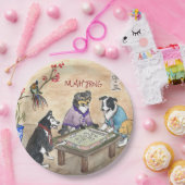 Mahjong Dogs - Pappteller (Party)
