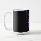 Mahjong & Dogs Synthwave Dobermann Kunst Kaffeetasse (Links)