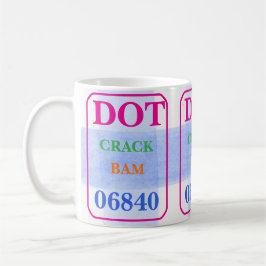 Mahjong Dot Crack Bam Bold colors Watercolor Check Kaffeetasse
