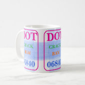 Mahjong Dot Crack Bam Fette Farben Wasserfarbe Kar Kaffeetasse (Vorderseite Links)
