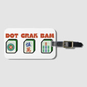 Mahjong Dot Crak Bam Gepäckanhänger (Vorderseite (Horizontal))