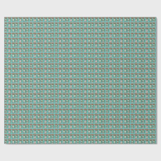 Mahjong Dot Crak Bam Geschenkpapier (Flach)