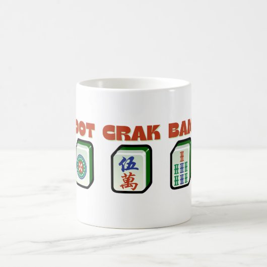 Mahjong Dot Crak Bam Kaffeetasse (Mittel)